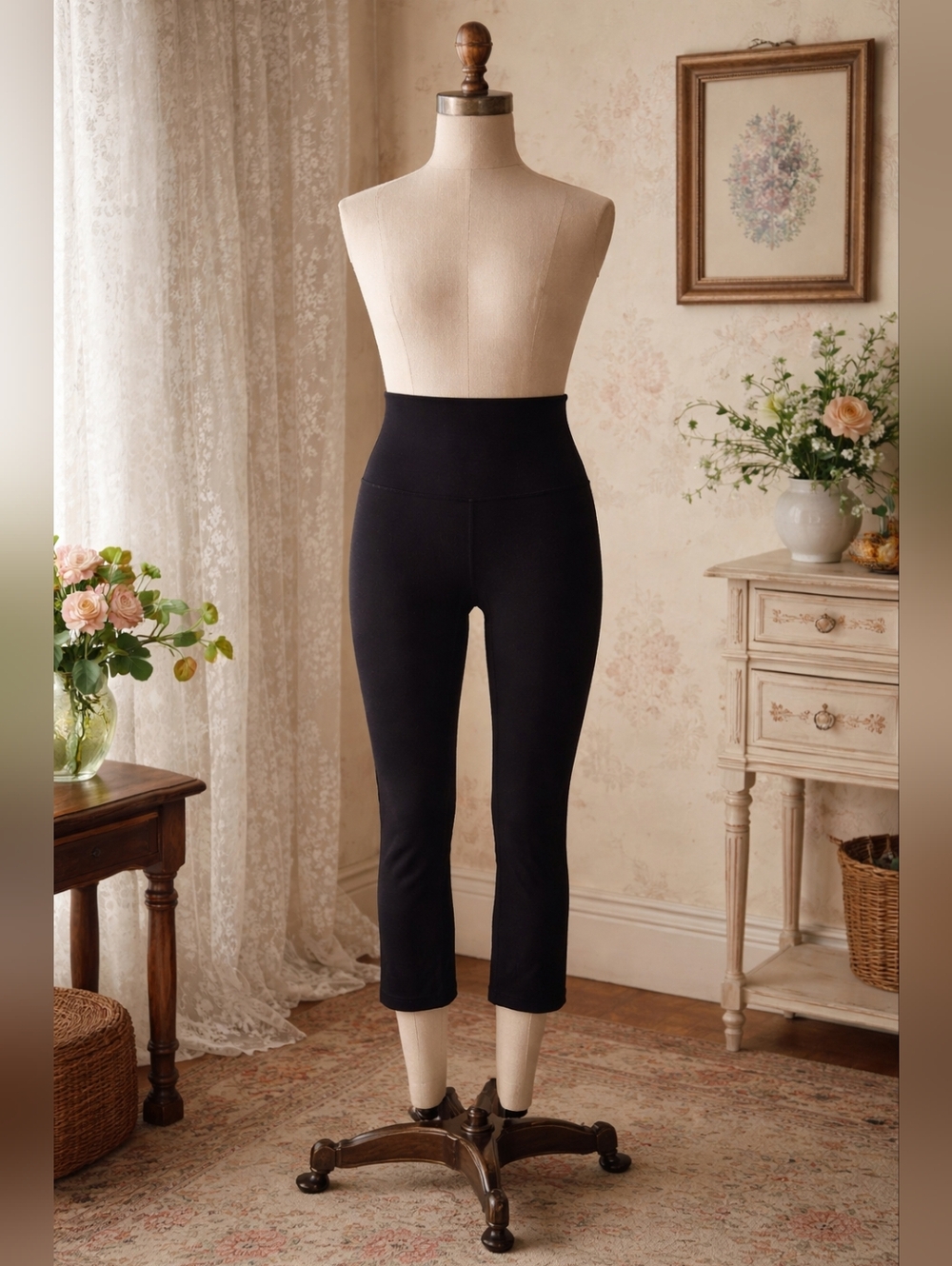 Lululemon Wunder Under High Rise Leggings Luon 21" Length Black Size 2
